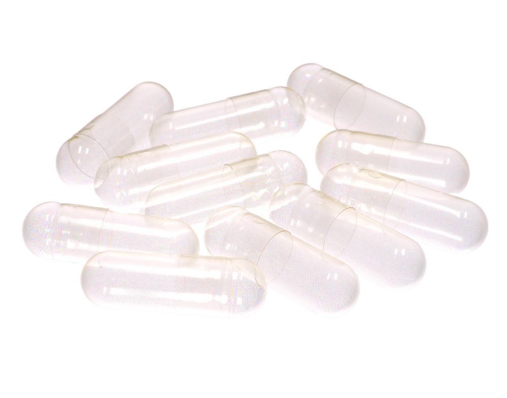 Empty CLEAR Vegetarian Pill Capsules in Bulk -  Vegetarian Capsule Filling - Vegetarian Pill Capsules Empty Capsules Multiple Color Available