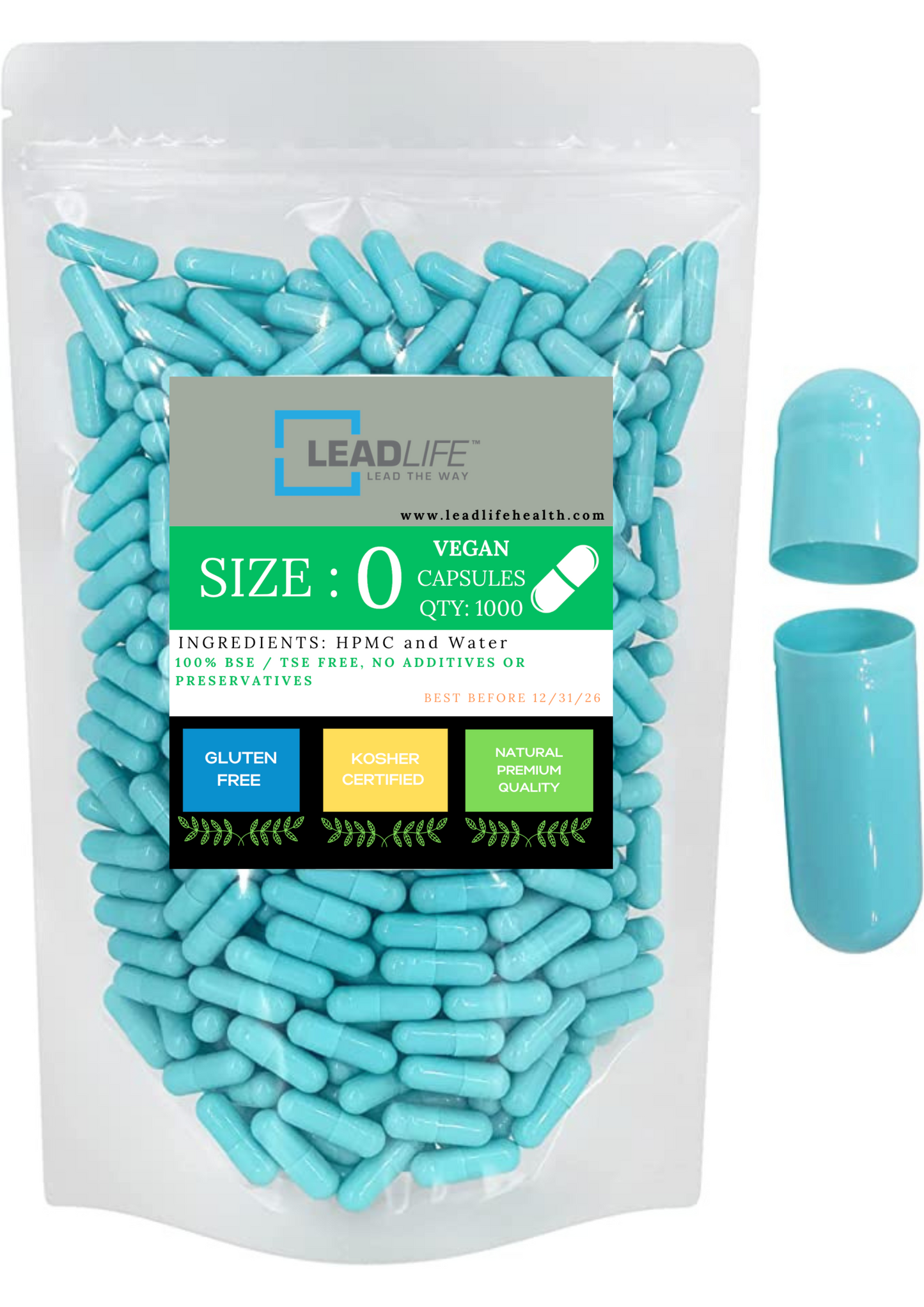 
                  
                    Veggie Pill Capsules in Sky Blue
                  
                